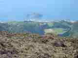 Une caldera dans la mer